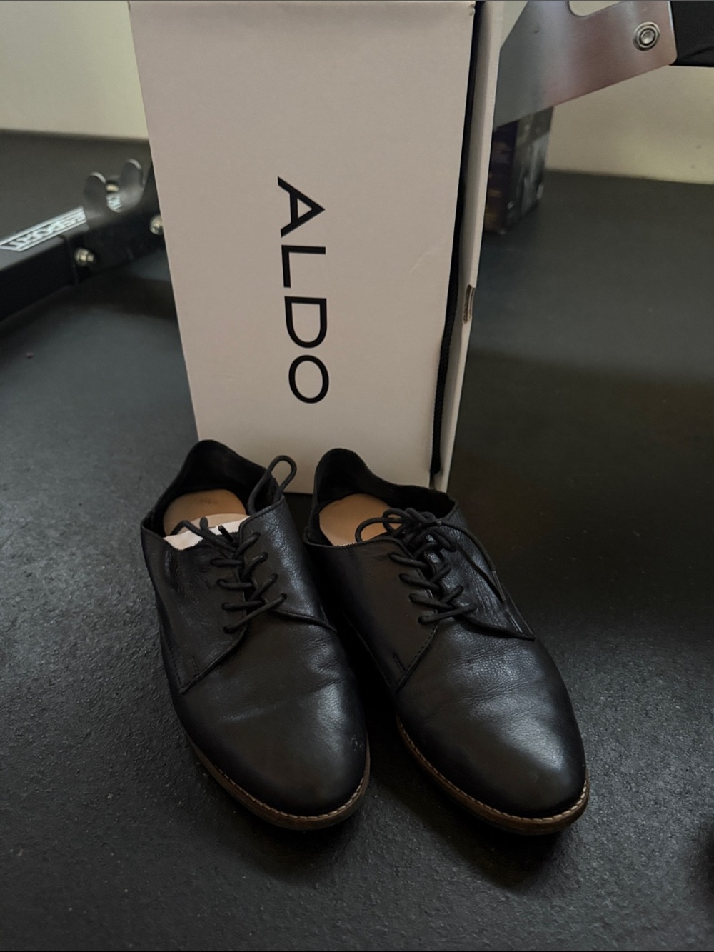 Women Black Leather Derby Shoes — Sleek Lace-Up Oxfords